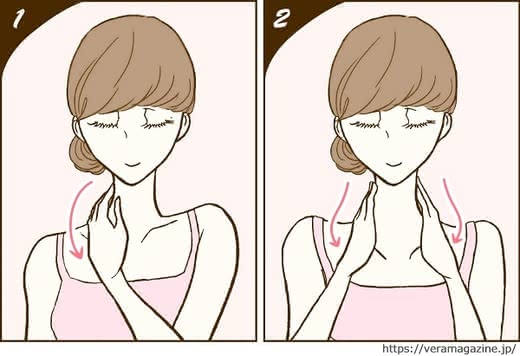 首のしわの原因と改善