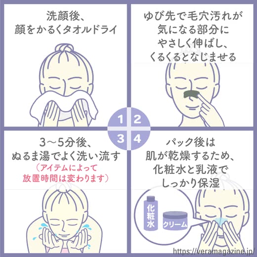 毛穴パック