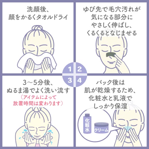 毛穴パック